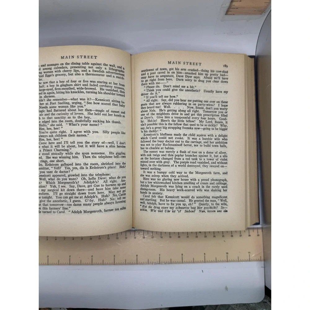 Main Street by Sinclair Lewis 1920 Collier Antique Hardcover Book VG Pulitzer